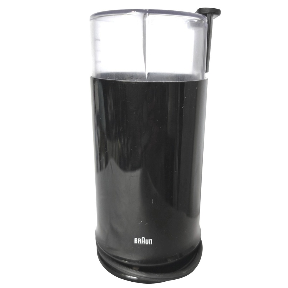 Braun Electric Coffee Bean Grinder Black Stainless Steel Blade KSM2 Type 4041